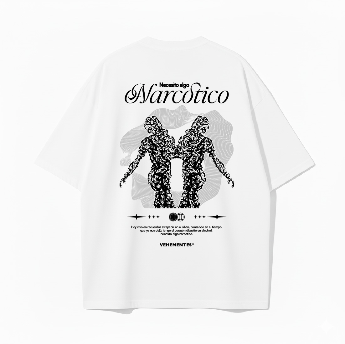 Oversize Narcótica Blanco Back