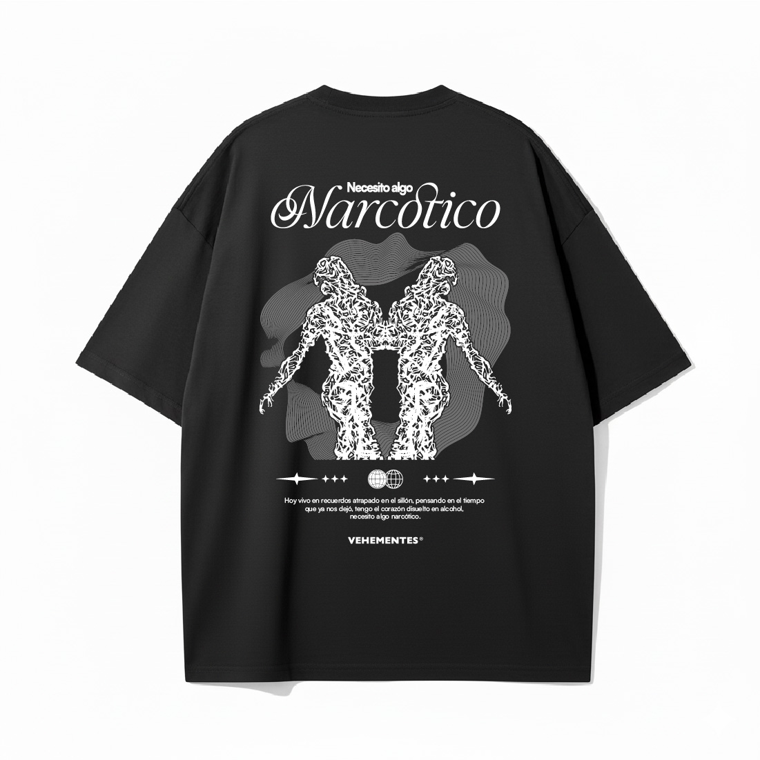 Oversize Narcótica Negro Back